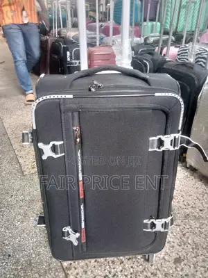 Original Proffesional Cloth Suitcases. Large.( Black)