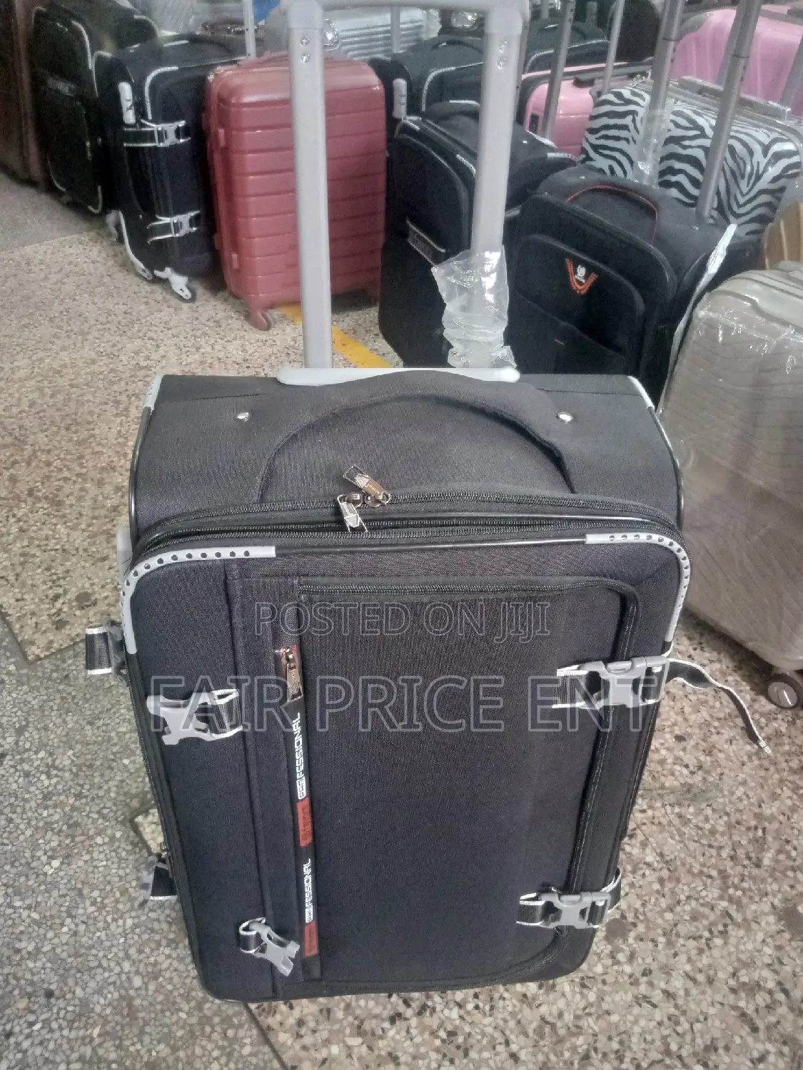 Orignal Cloth Proffesional Suitcase.Medium.( Black)