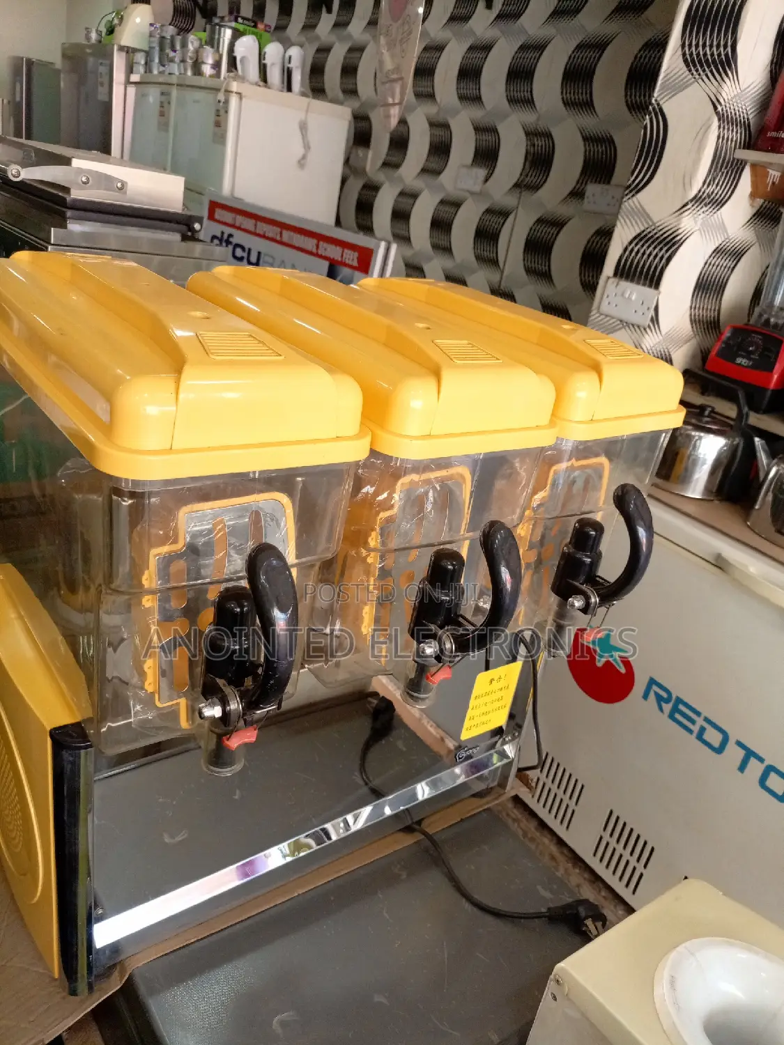 Juice Dispenser Three In1 Yellow
