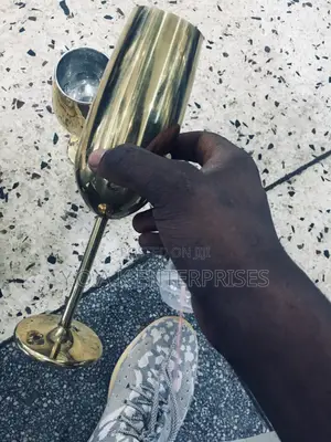 Champagne Steel Glass Gold