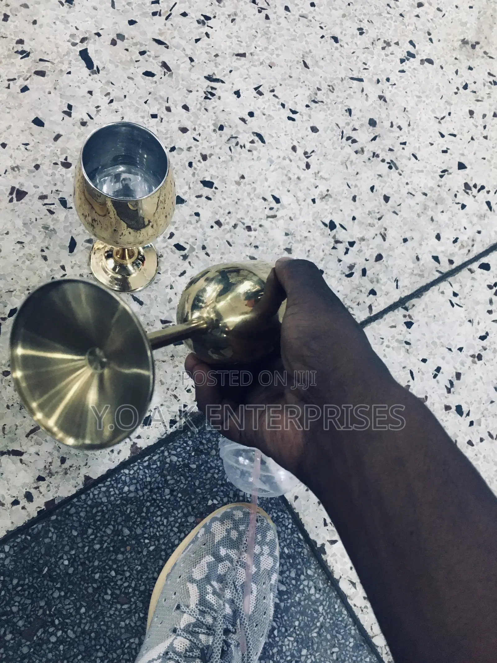 Champagne Steel Glass Gold