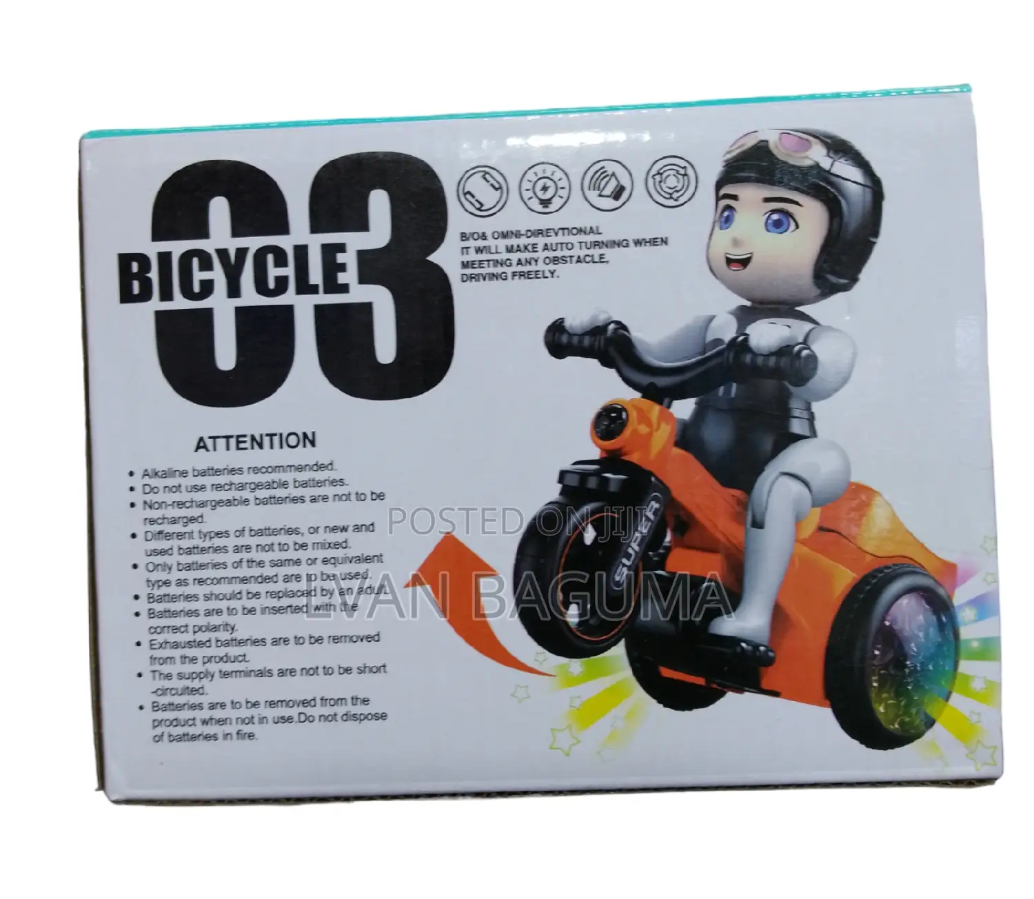 03 Bicycle Toy for Kids - Battery Powered