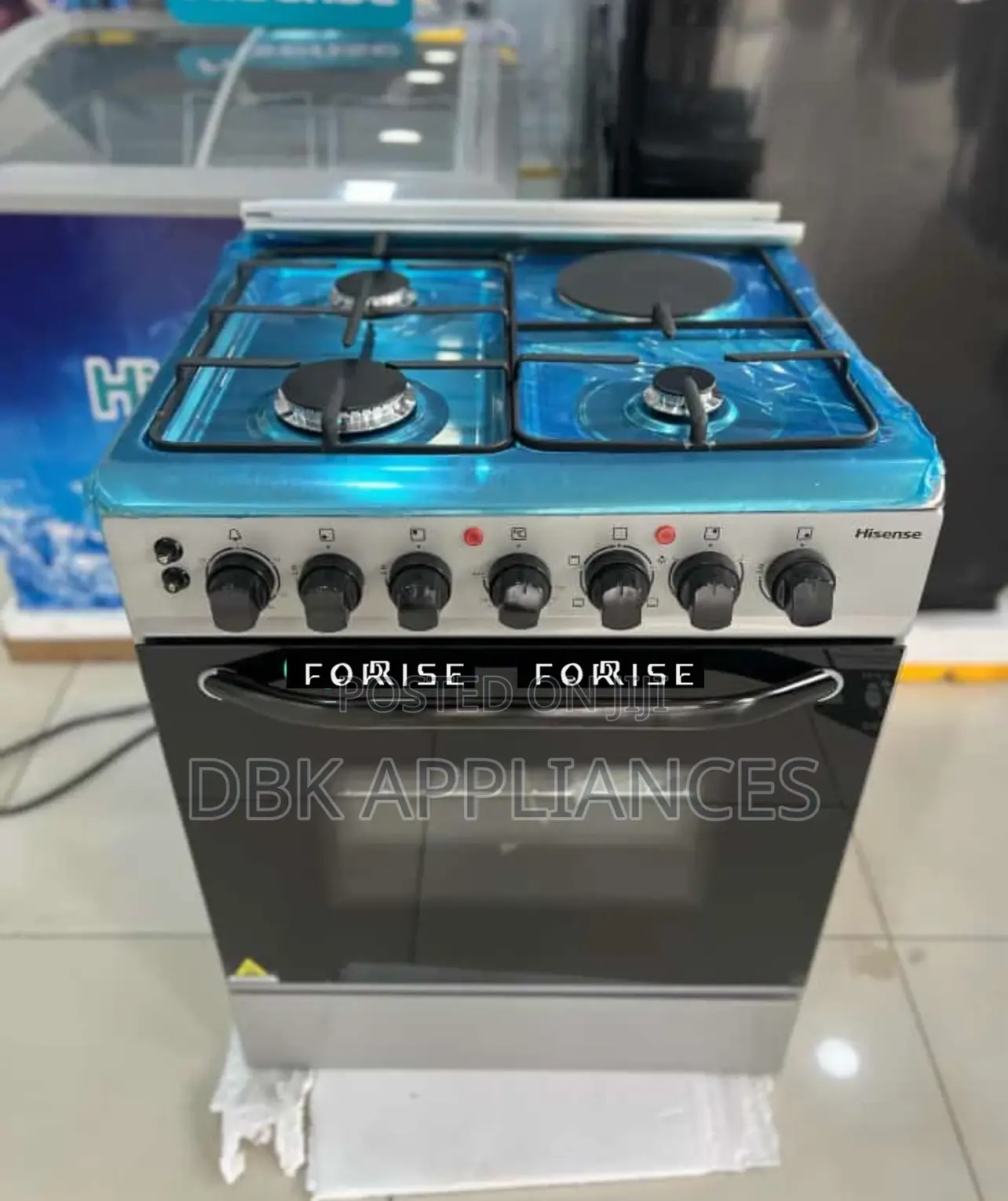 Hisense 3gas 1electric Cookers (60*60)Cm Authentic