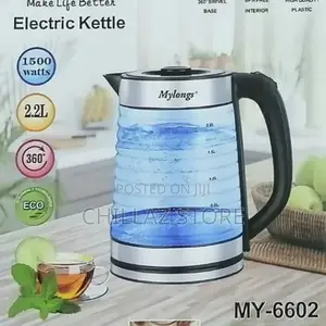Mylongs Electric 2.2L BPA Free Glass Kettle Cordless