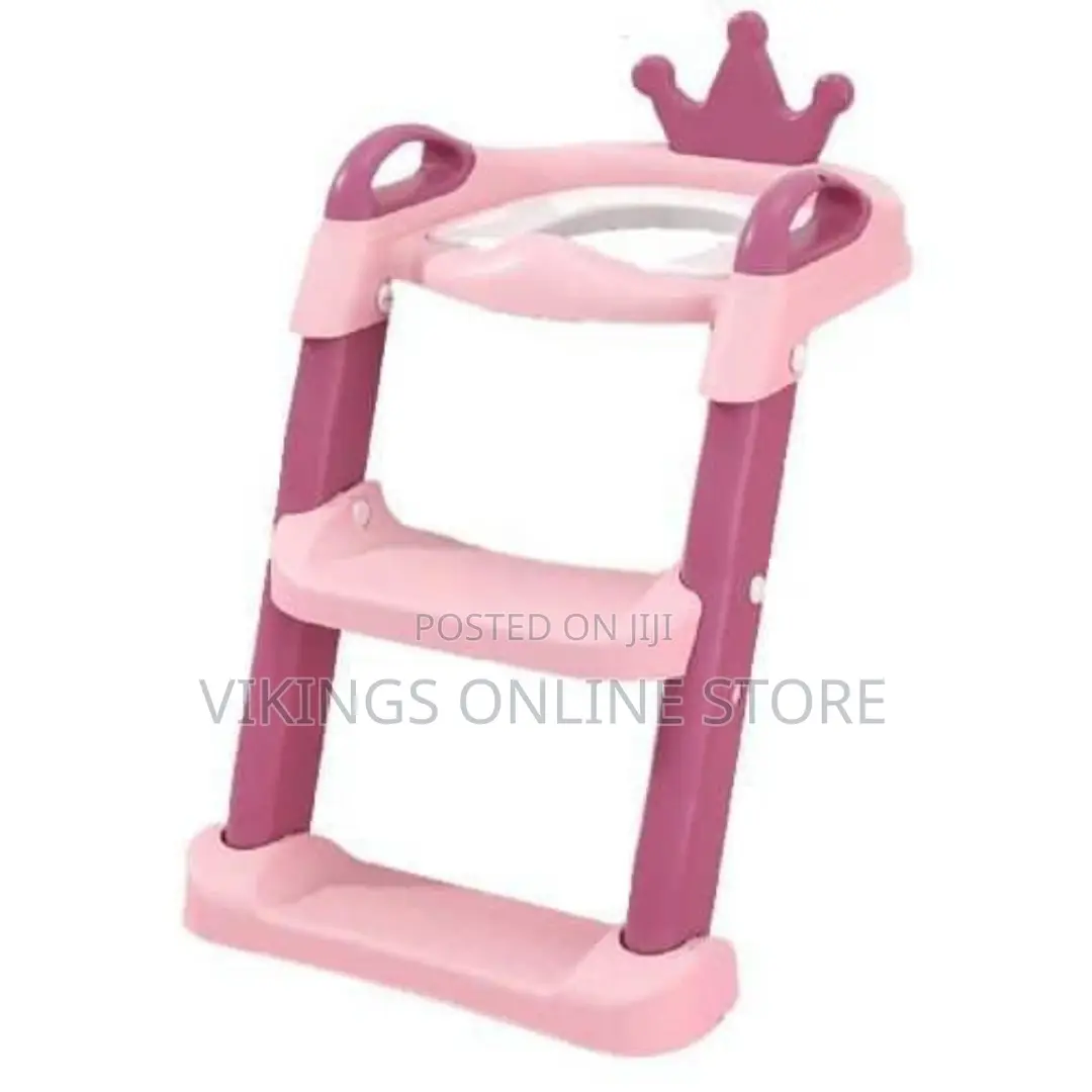 Children's Step Toilet Ladder/ Kids Training Ladder Pink
