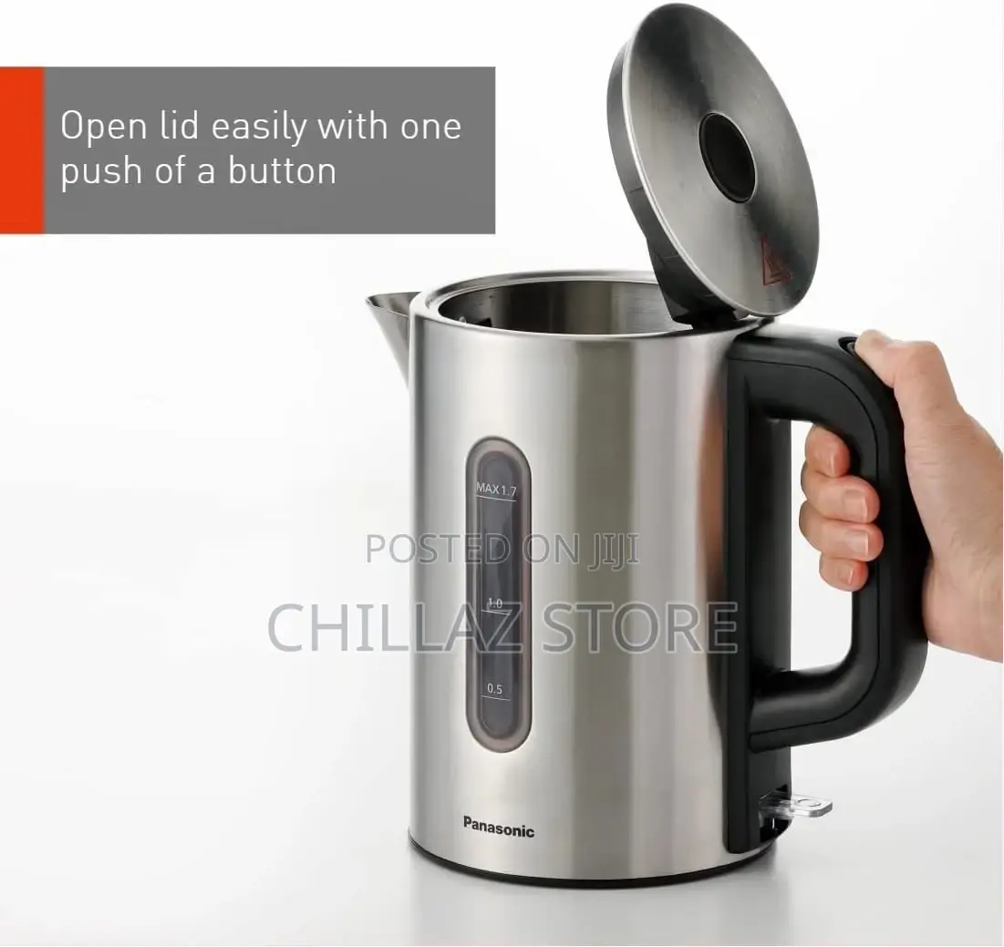 Panasonic 1.7L Kettle NC-K301STB, Cylindrical Body,