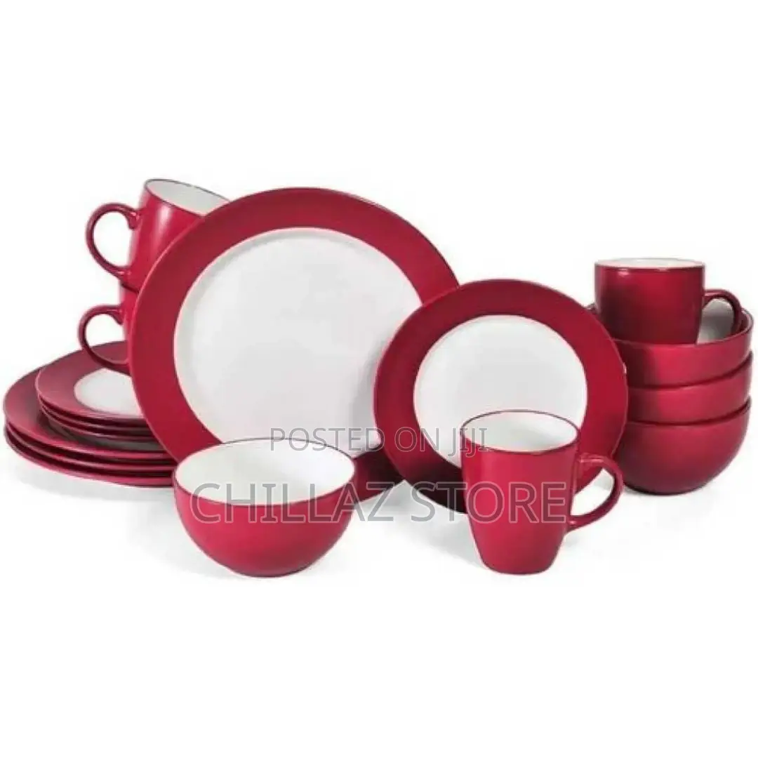16tableware Set of Plates Cups Bowls Sideplates Dinner Sets