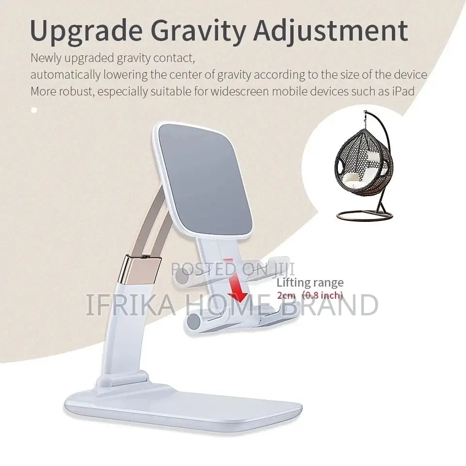 Gravity Desk Holder Mobile Phone Stand for Tablet Foldable