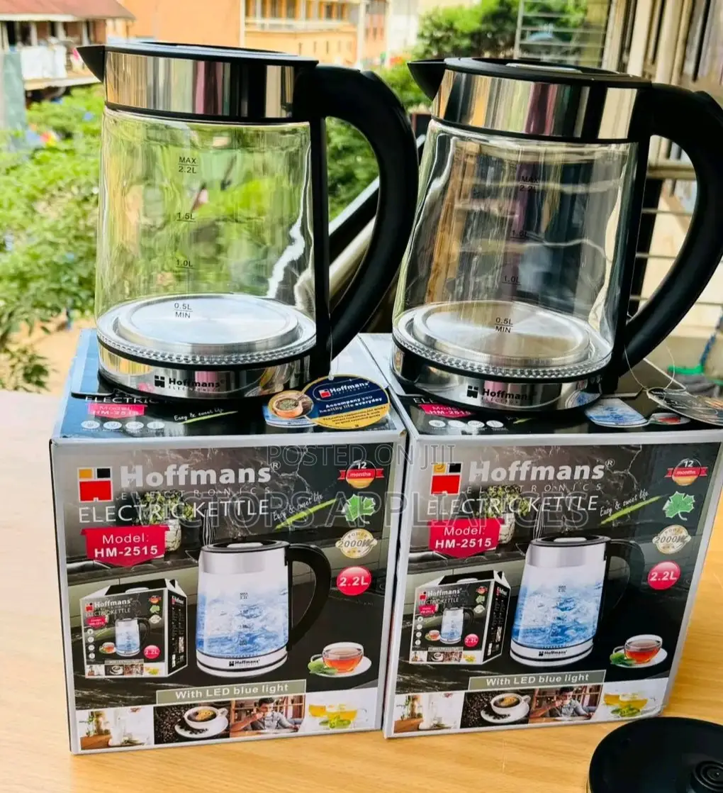 Hoffmans 2.2L Glass Kettle
