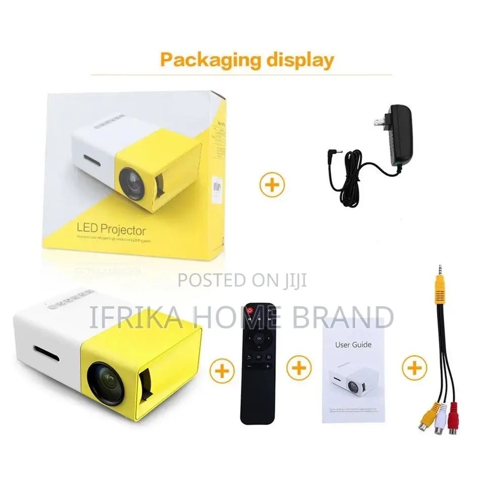 Portable Projector HD 1080P Mini Video Projector Home Video