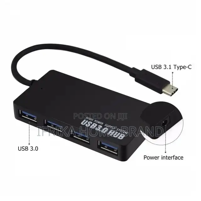 USB HUB C Multi USB 3.0 For Macbook Pro Air Computer 4 Ports