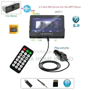 Universal 4.3 Inch Bluetooth 5.0 Car FM Transmitters Radio