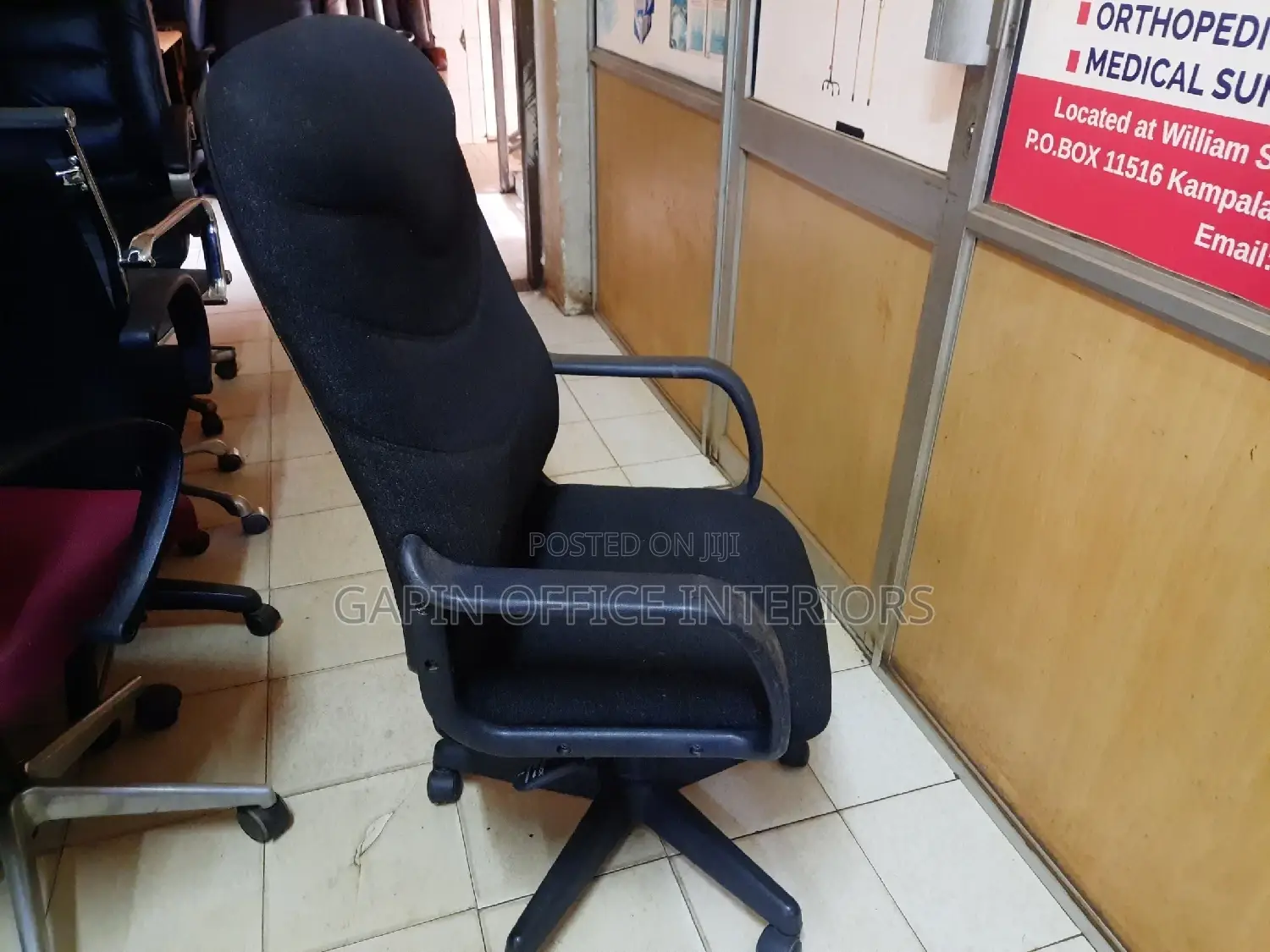 Fabric Long Back Chair