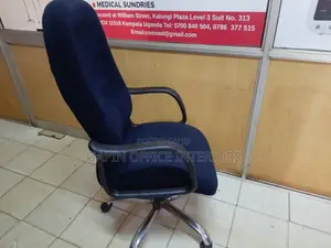 Fabric Blue High Back Chair