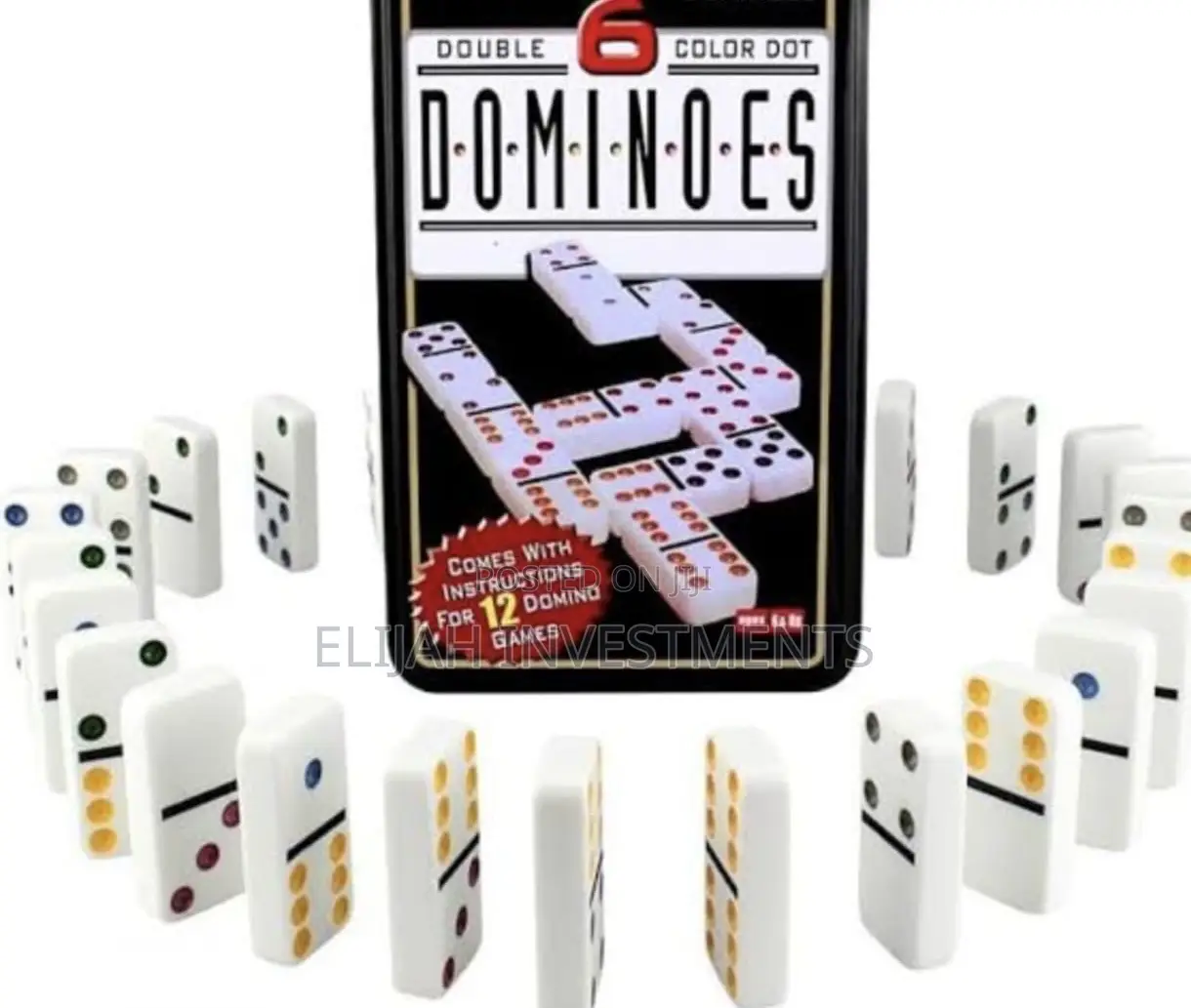 Double Color Dot Dominoes