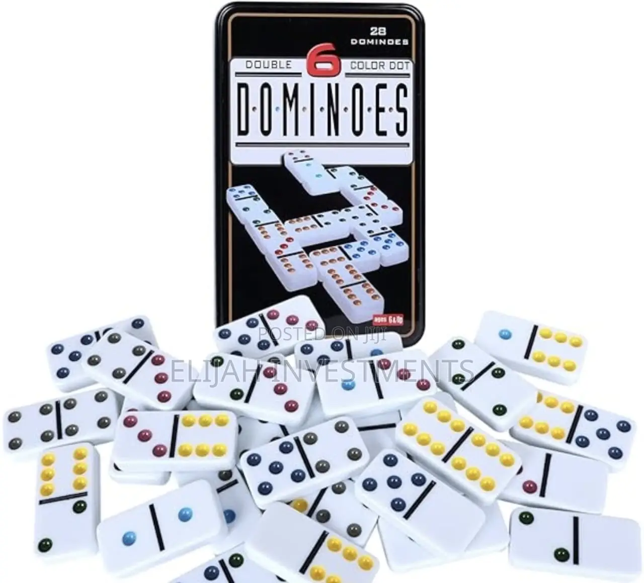 Double Color Dot Dominoes