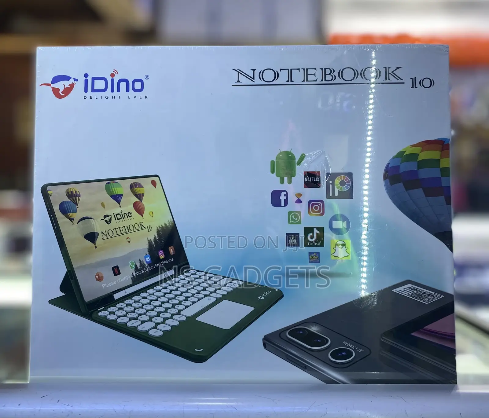 New Idino Notebook 10 128 GB Black