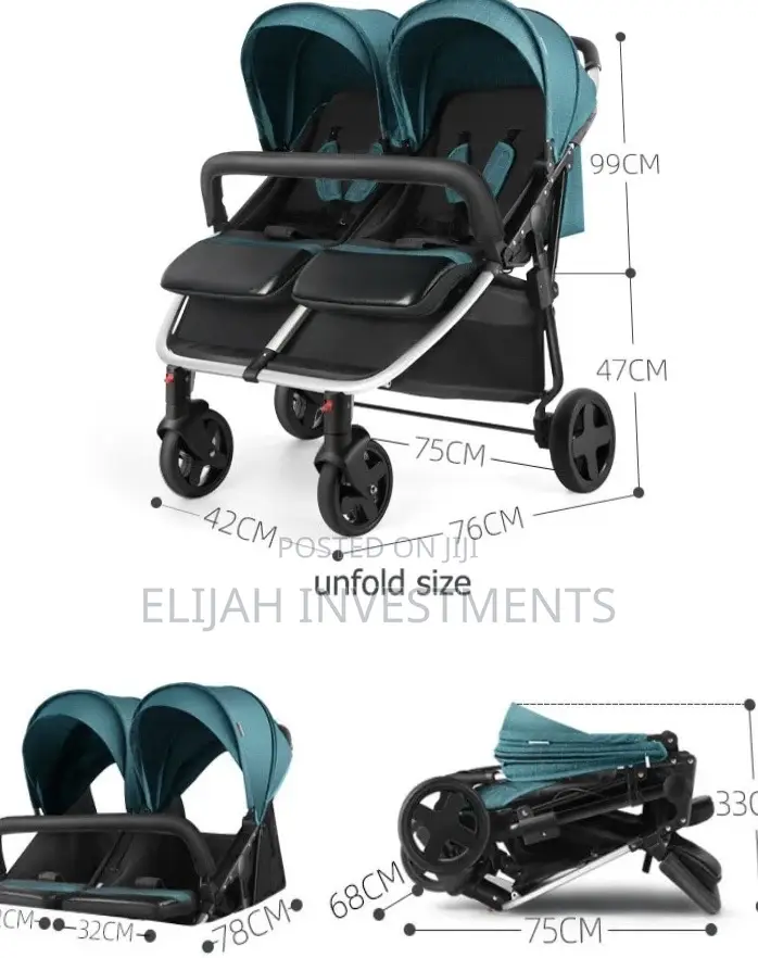 Twins Carriage Baby Stroller