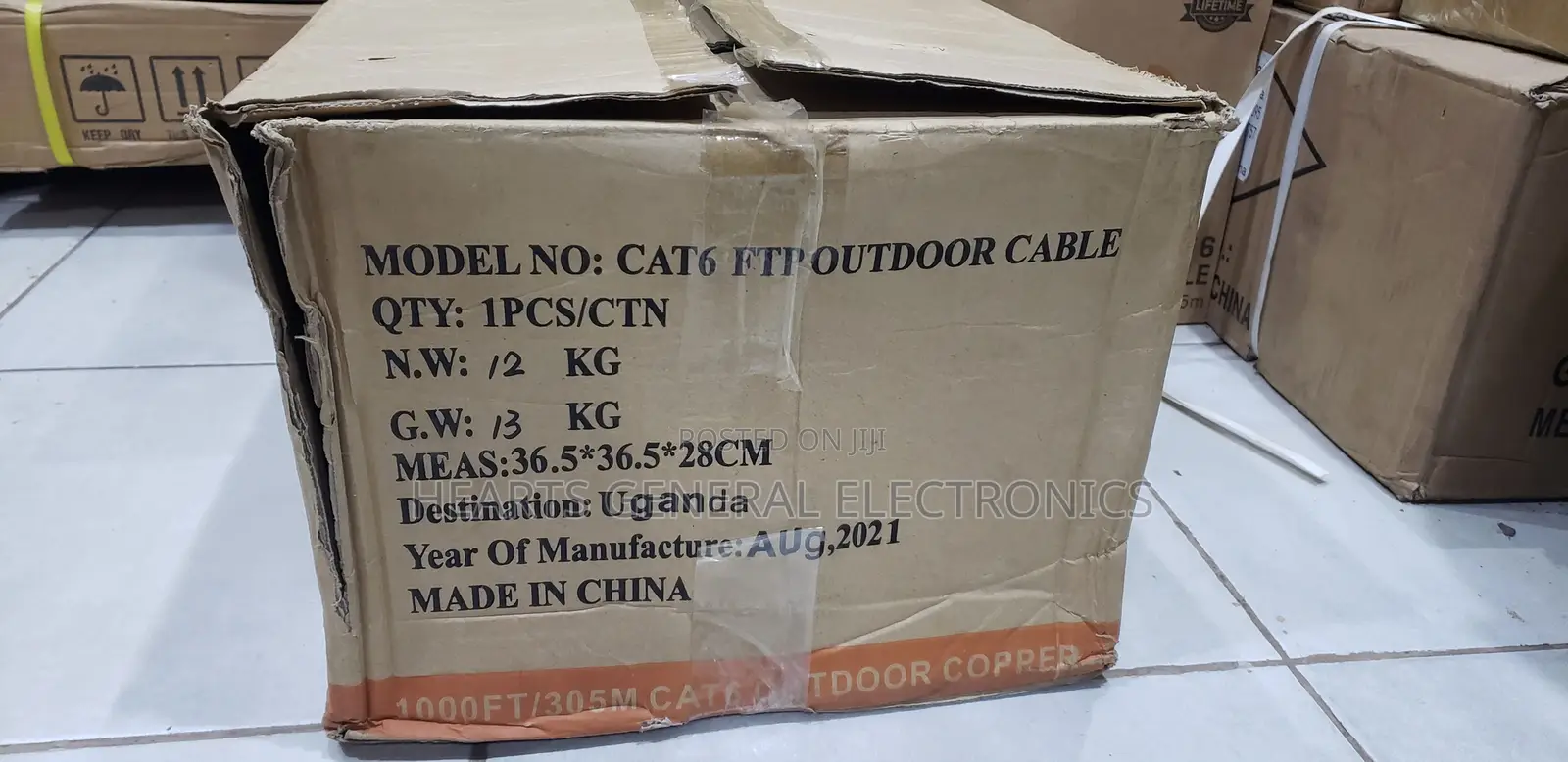 Outdoor Ethernet Cable ( Cat6 1000ft / 305m FTP )