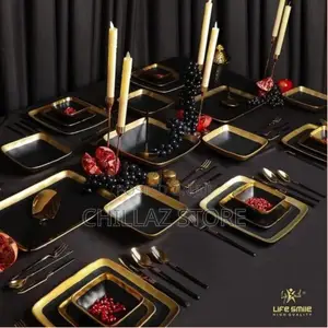 Life Smile 30 Pieces Porcelain Plates Bowlsplates Dinner Set