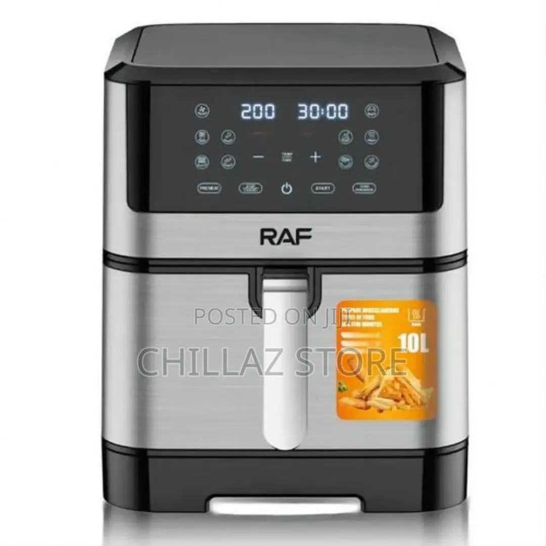 RAF 10L New Digital Touch Screen Stainless Steel Air Fryer
