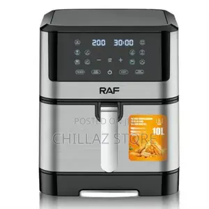 RAF 10L New Digital Touch Screen Stainless Steel Air Fryer