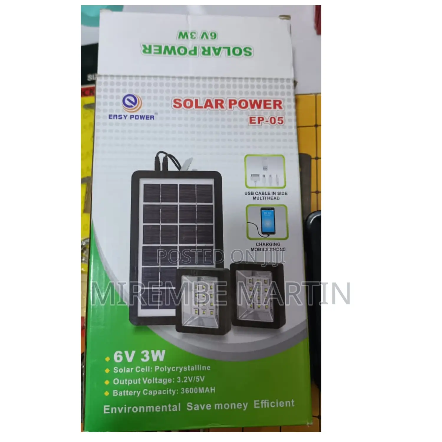 6v-3w Solar Power.