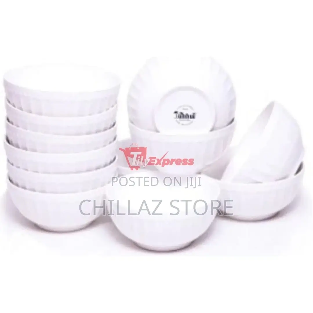 12 Pieces of Soup Bowls – White