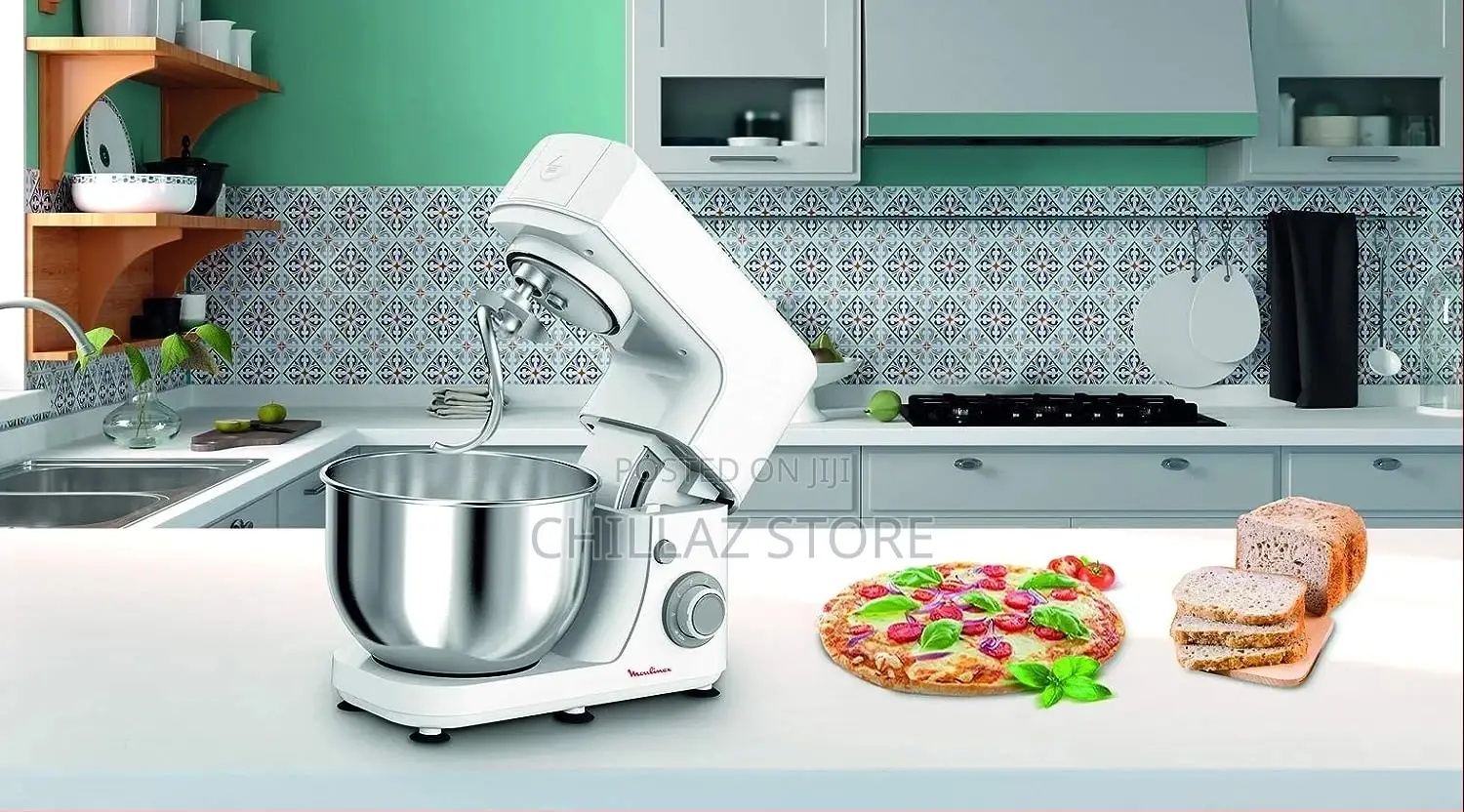 MOULINEX Masterchef 4.8 Litre Kitchen Machine, Stand Mixer,