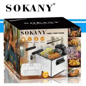 Sokany 5l Electric Deep Fryer With 3 Frying Basket