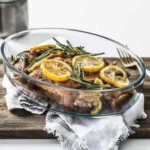 Oval Glass Baking Tray 3pcs