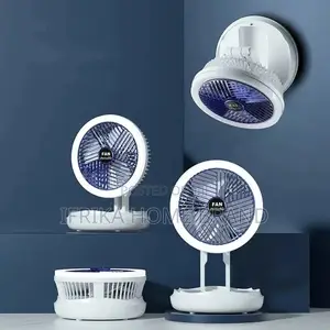 Desktop Multifunctional Folding Fan Table Fan With LED Lamp
