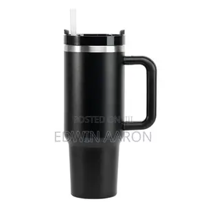 Stainless Steel Insulated Vacuum Tumbler With Straw 1.18L