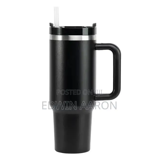 Stainless Steel Insulated Vacuum Tumbler With Straw 1.18L