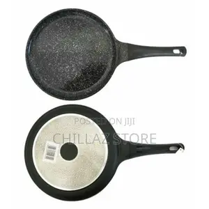 Ceramic Coated Chapati Roti Omelets Crepe Frying Pan- Black