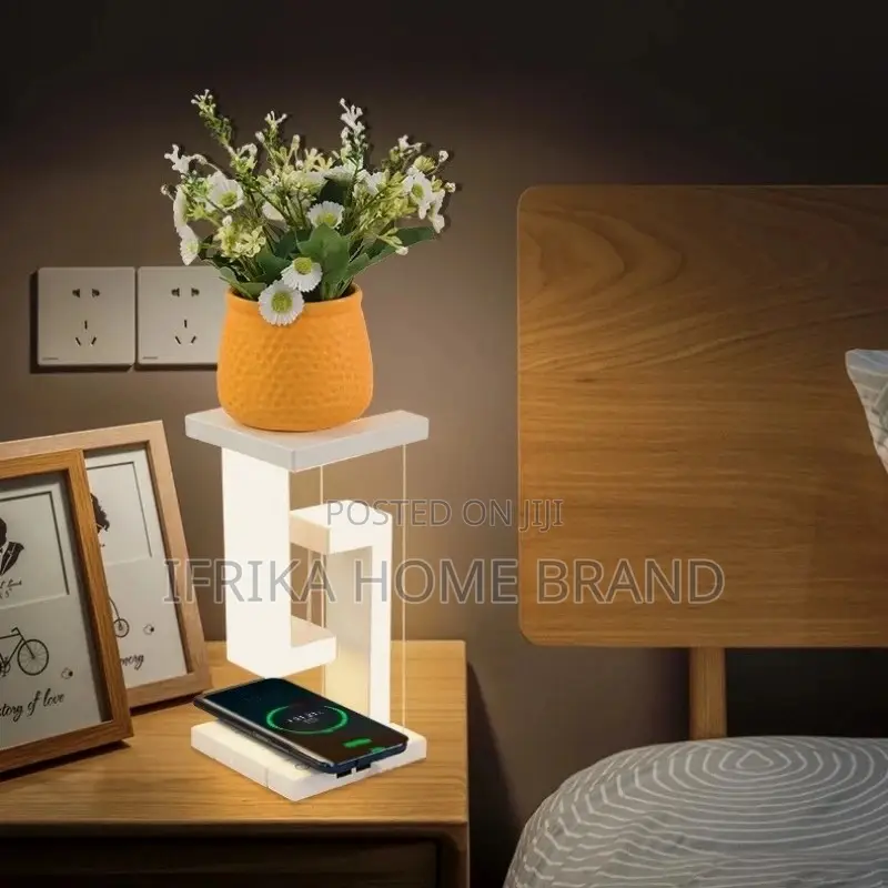 Floating Table Lamp Phone Wireless Charging LED Desk Lamp