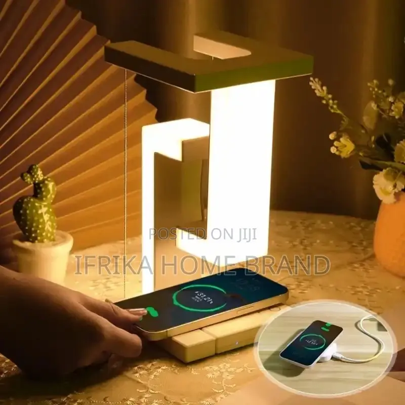 Floating Table Lamp Phone Wireless Charging LED Desk Lamp