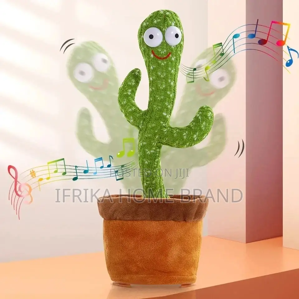 Sing and Dance Cactus Electron Plush Toy Soft Plush Doll