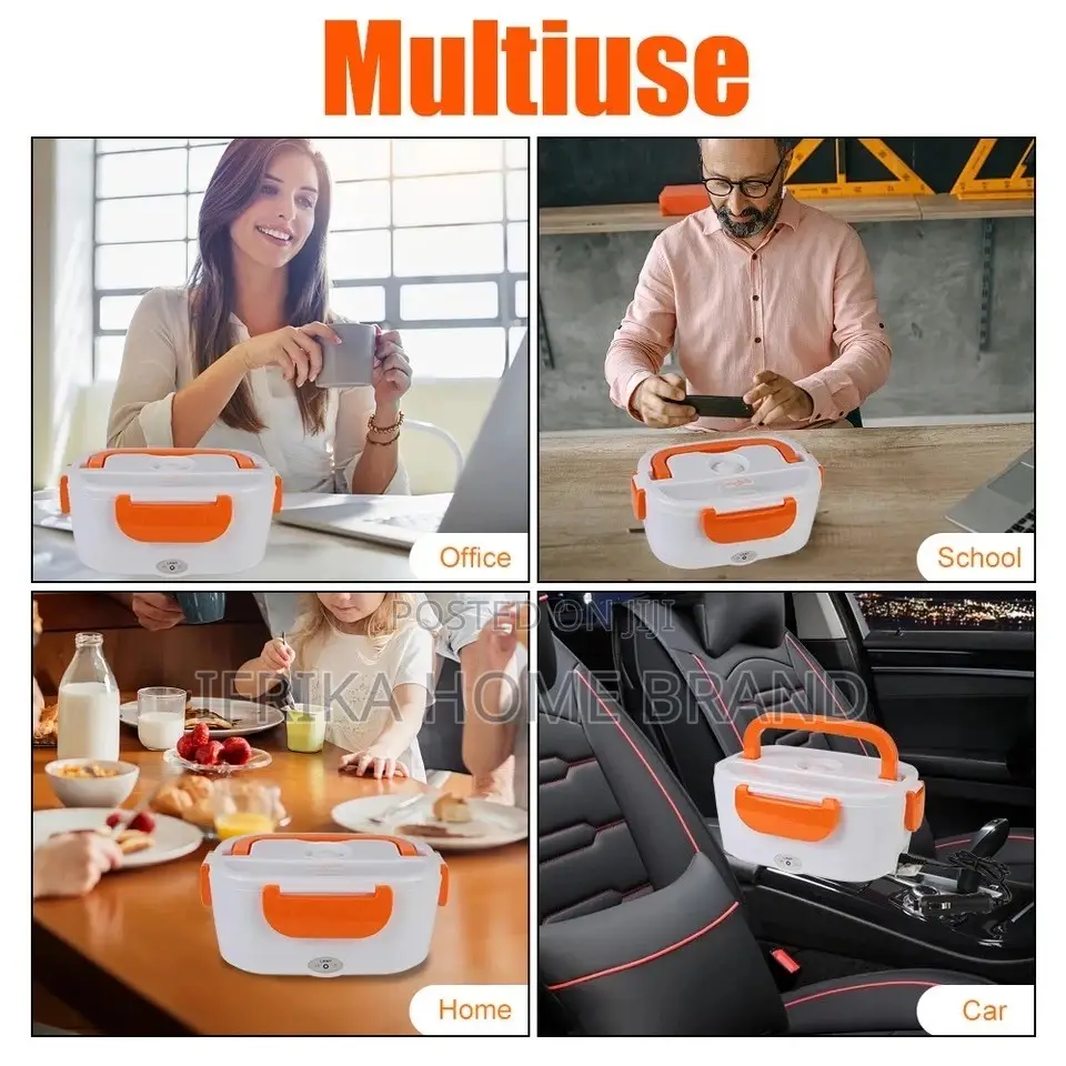 Electric Heated Lunch Box Travel Car Work Heating Bento Box
