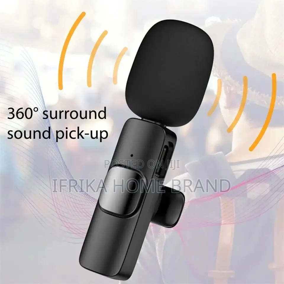 Wireless Microphone Bluetooth Small Microphone Black