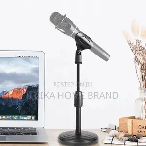 Microphone Desktop Stand Retractable Desktop Disc Microphone