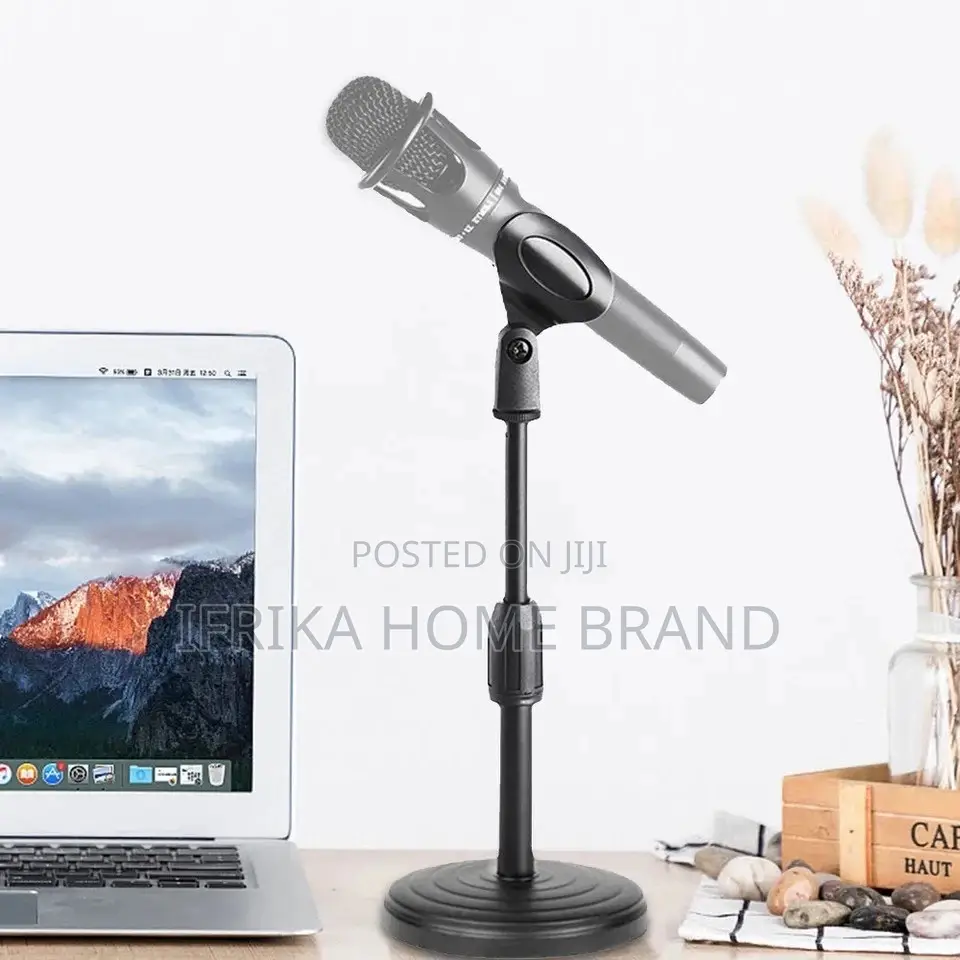Microphone Desktop Stand Retractable Desktop Disc Microphone