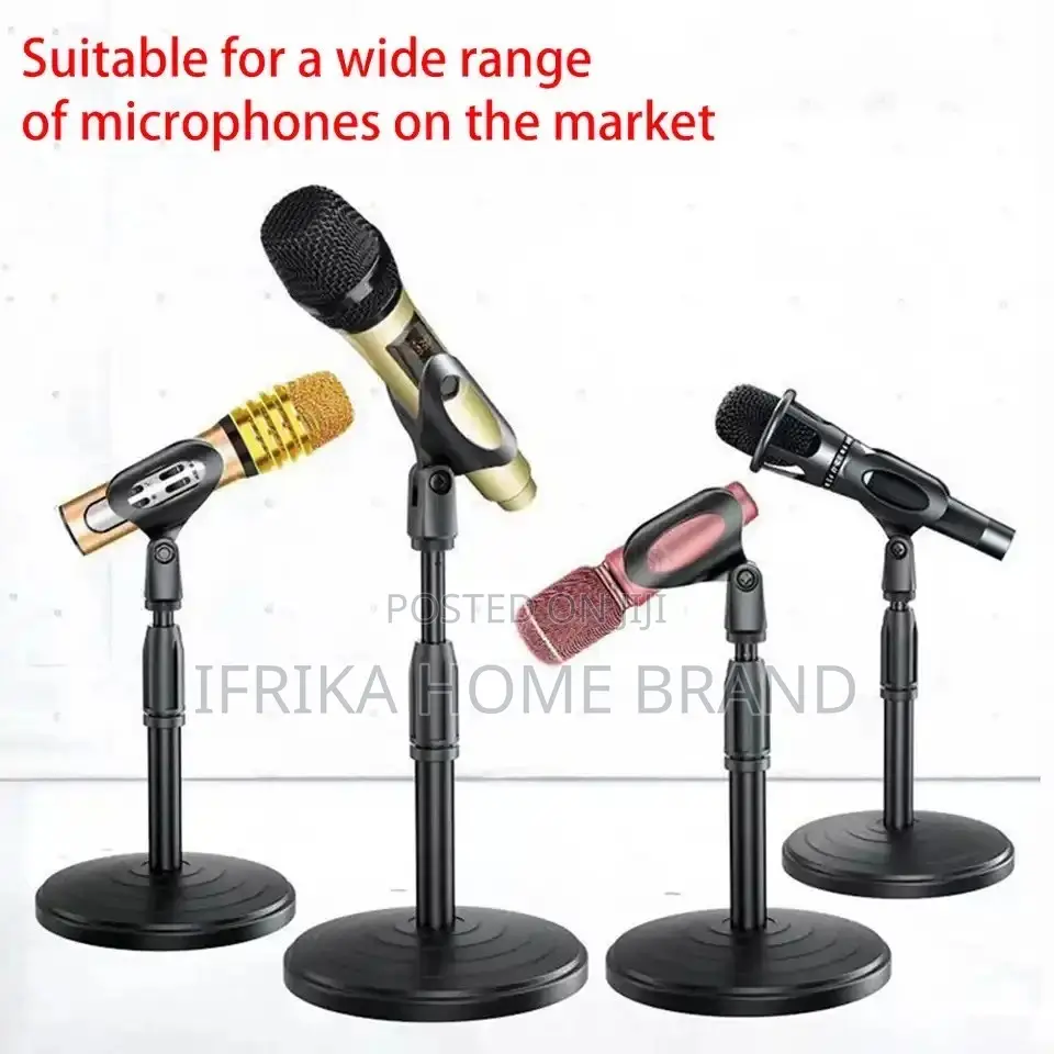 Microphone Desktop Stand Retractable Desktop Disc Microphone