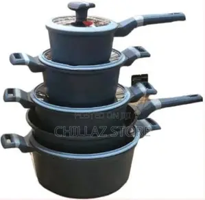 UCC Life 12pcs Granite Die Cast Nonstick Cookware Pots