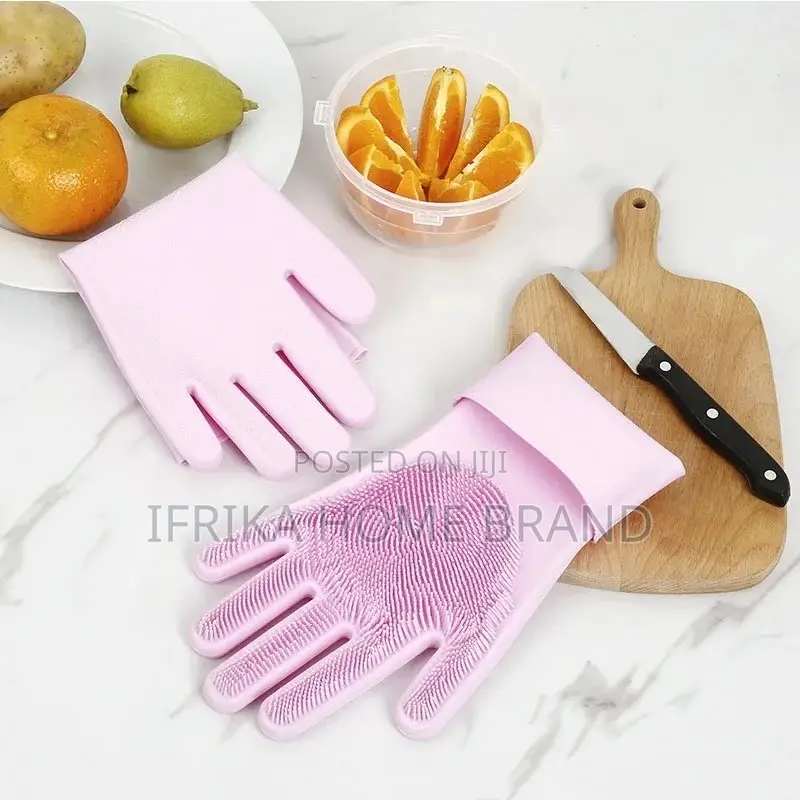 Silicone Household Gloves, Dishwashing Magic Gloves Cleaning