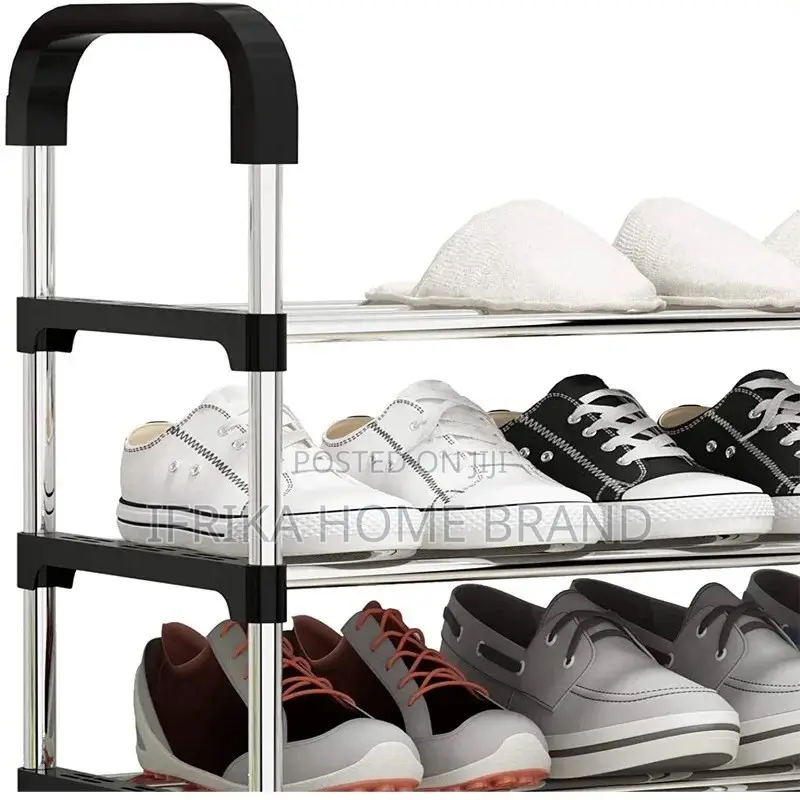 Simple Multi-Layer Shoe Rack Stainless Steel Shoe Organizer
