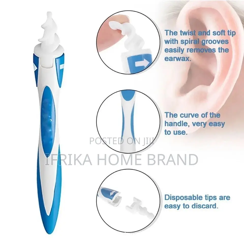 Ear Cleaner Soft Silicone Earpick 360 Degree Ear Wax Remover