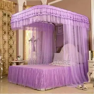 2 Stand Rail Design Mosquito Net – Purple