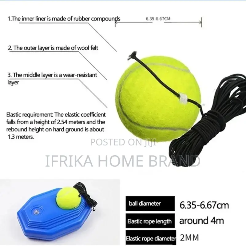 Tennis Practice Rebounder With String Ball Tennis Trainer