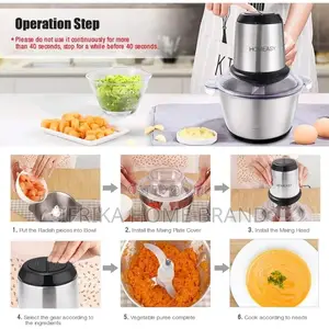 Meat Grinder Electric Food Processor 3lstainless Steel